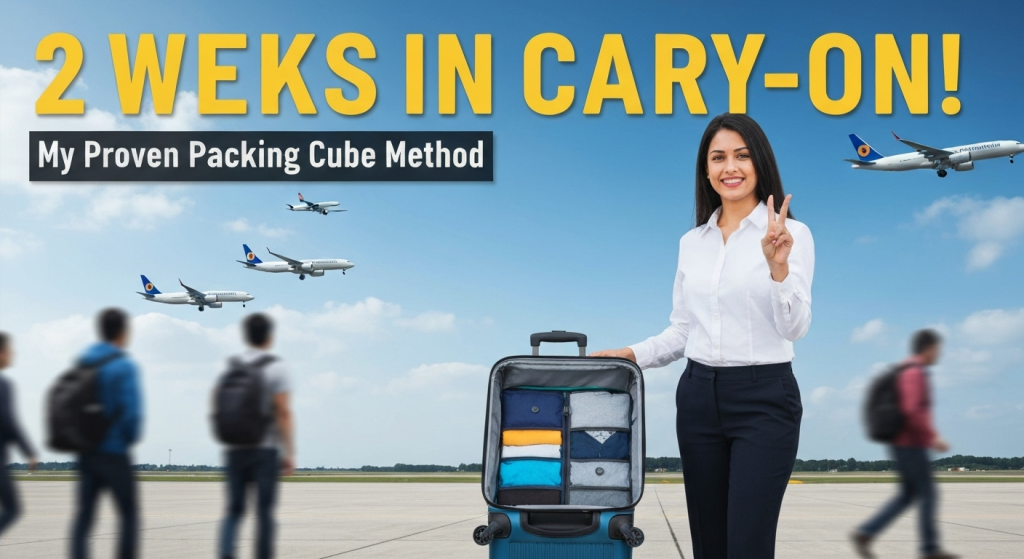 My Proven Packing Cube Method: How to Fit 2 Weeks of Clothes in Any Carry-On Bag