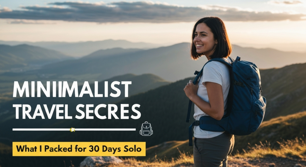 My Minimalist Backpack: What I Packed for a Month of Solo Travel – Complete 2025 Guide