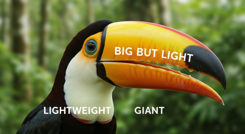 Surprising Engineering of a Toucan’s Bill: How It’s So Big Yet So Light