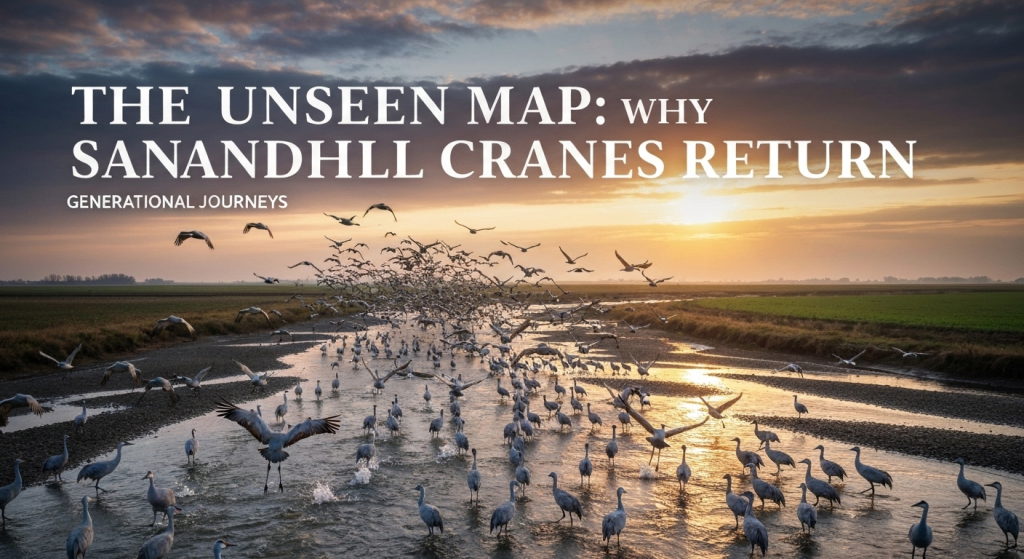 Unseen Map: Why Sandhill Cranes Return to the Same Fields Year After Year