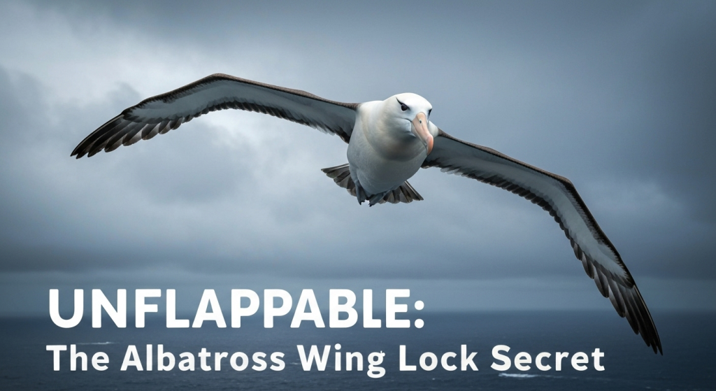 Unflappable Glider: How Albatrosses Lock Their Wings to Conquer the Ocean